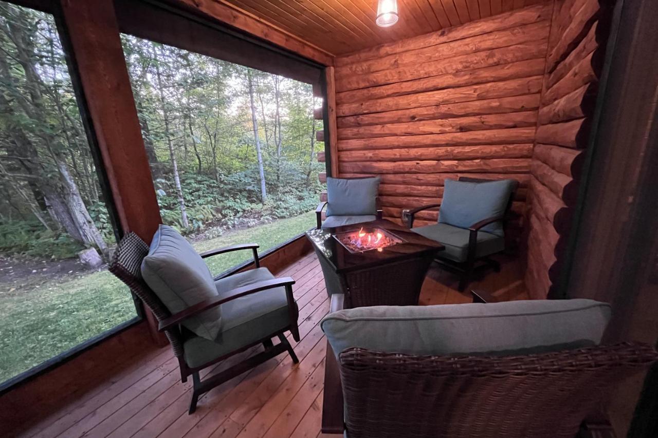 Blackbear Log Cabin Morrisville المظهر الخارجي الصورة